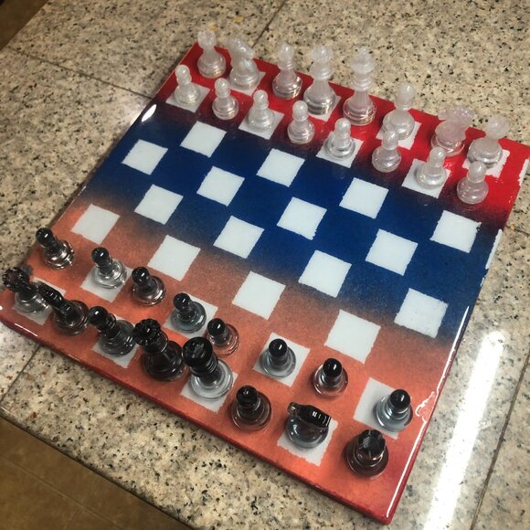 Resin Chess Set - American Edition