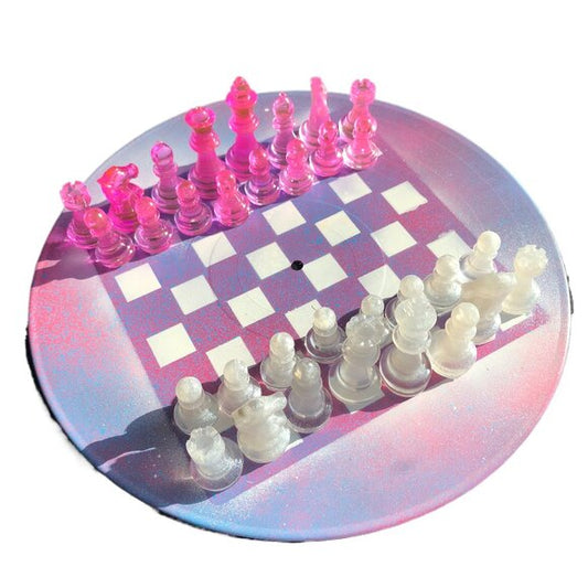 Vinyl Chess Set - Cotton Candy