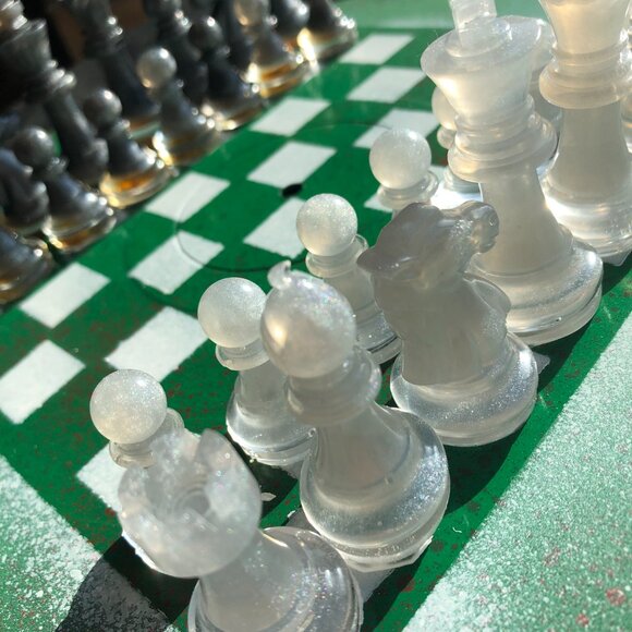 Vinyl Chess Set - Green