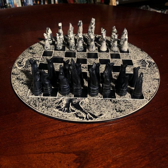 African Vintage Chess Set - Oreo Shake Chess Board