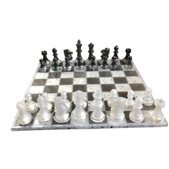 Handmade Resin Chess Set - Oreo Edition