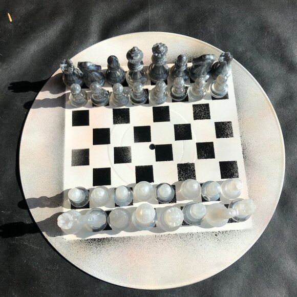 Vinyl Chess Set - Ice White