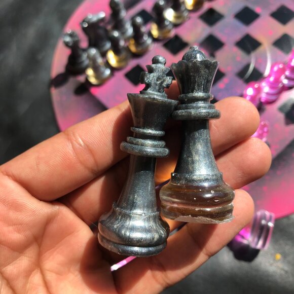 Vinyl Chess Set - Pink Space