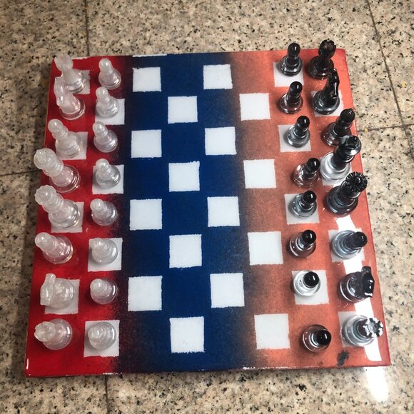 Resin Chess Set - American Edition