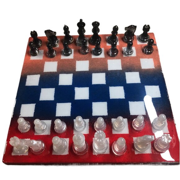 Resin Chess Set - American Edition