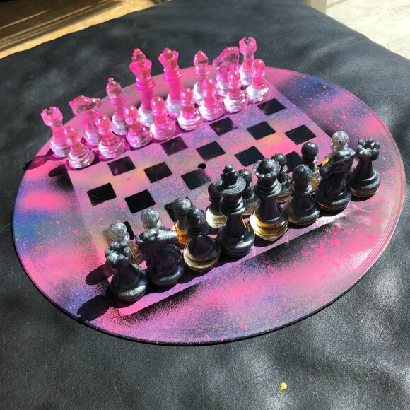 Vinyl Chess Set - Pink Space