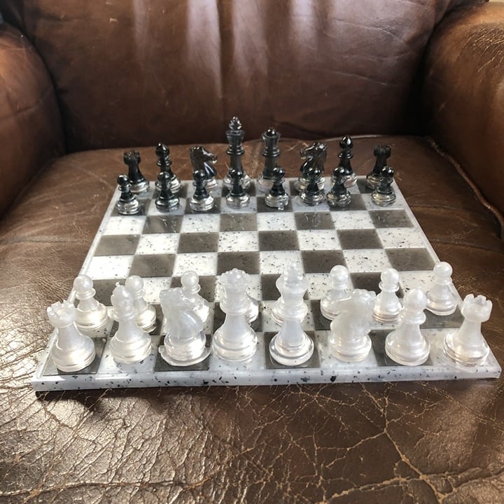 Handmade Resin Chess Set - Oreo Edition