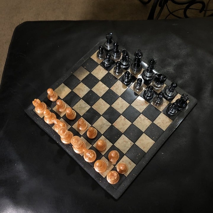 Handmade Resin Chess Set - Royal Edition