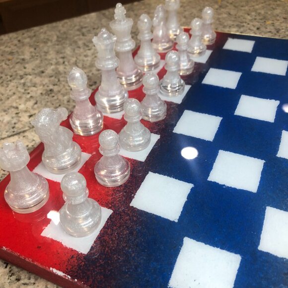 Resin Chess Set - American Edition