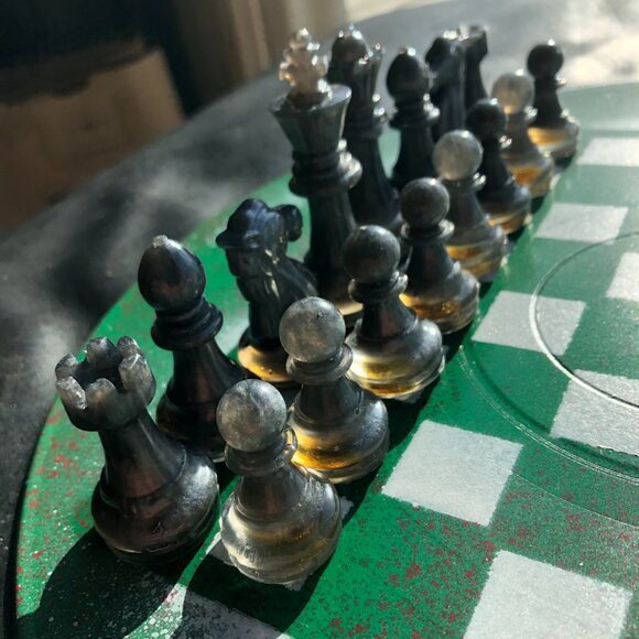 Vinyl Chess Set - Green