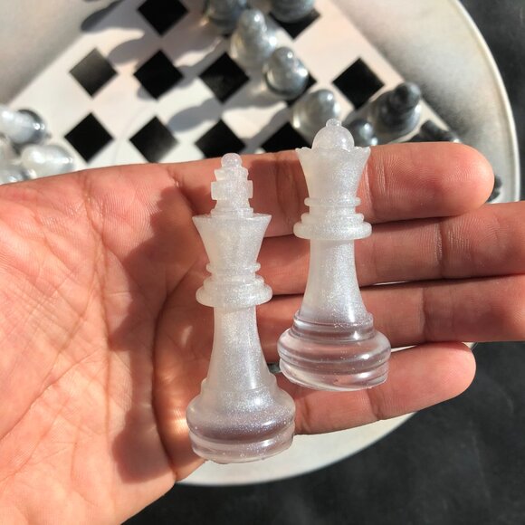 Vinyl Chess Set - Ice White