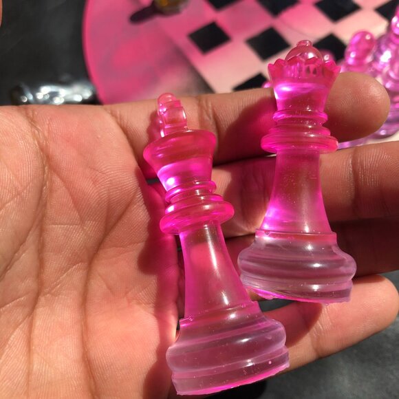 Vinyl Chess Set - Pink Cream