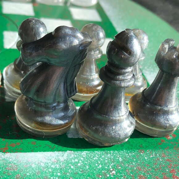 Vinyl Chess Set - Green