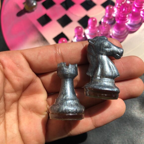 Vinyl Chess Set - Pink Cream