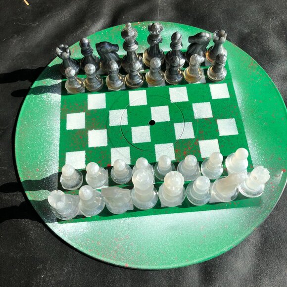 Vinyl Chess Set - Green