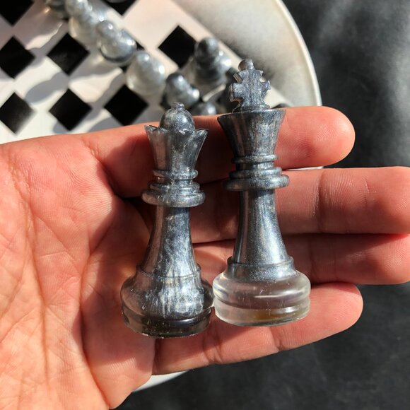 Vinyl Chess Set - Ice White