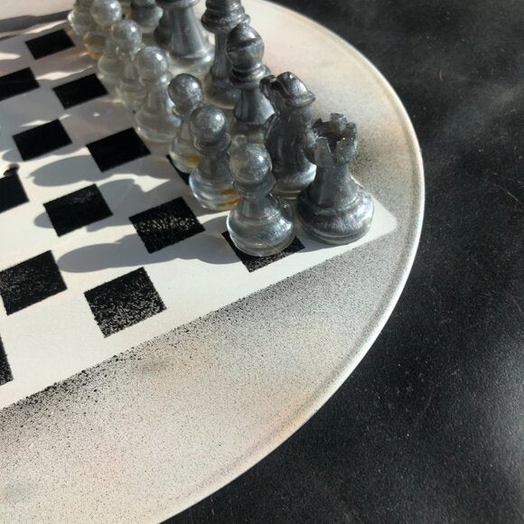 Vinyl Chess Set - Ice White