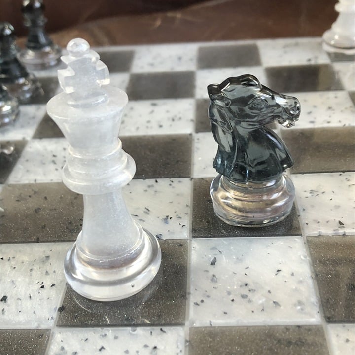 Handmade Resin Chess Set - Oreo Edition