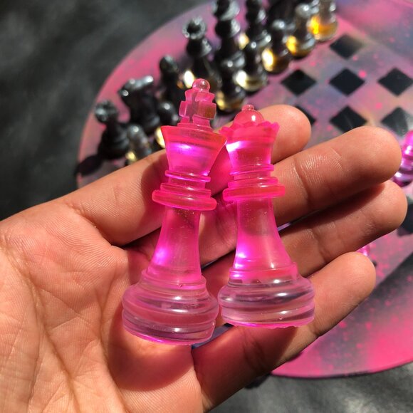 Vinyl Chess Set - Pink Space