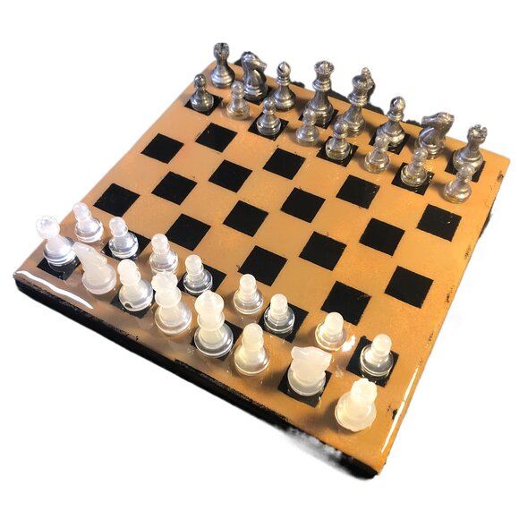 Resin Chess Set - Tan