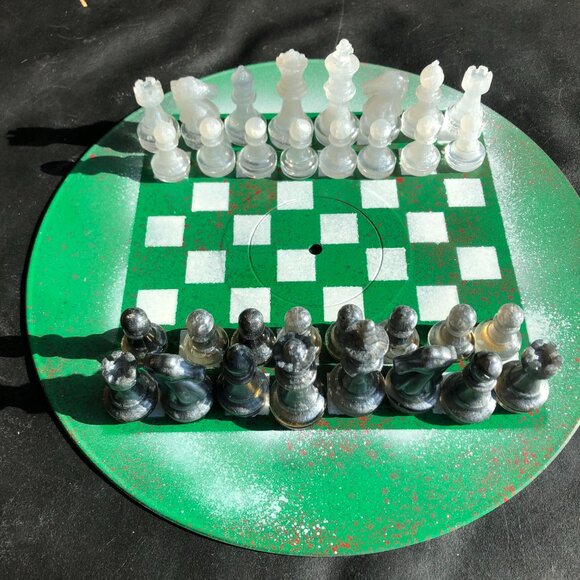 Vinyl Chess Set - Green