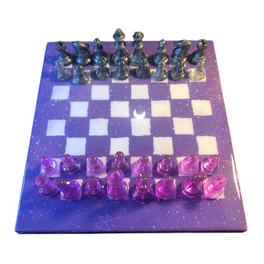 Resin Chess Set - Purple Space