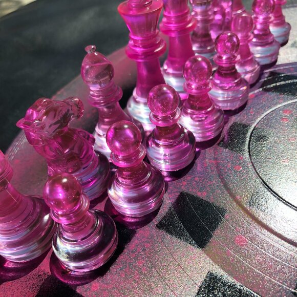 Vinyl Chess Set - Pink Space