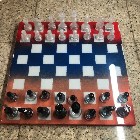 Resin Chess Set - American Edition