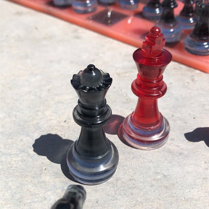 Handmade Resin Chess Set - Dipped Cherry Edition