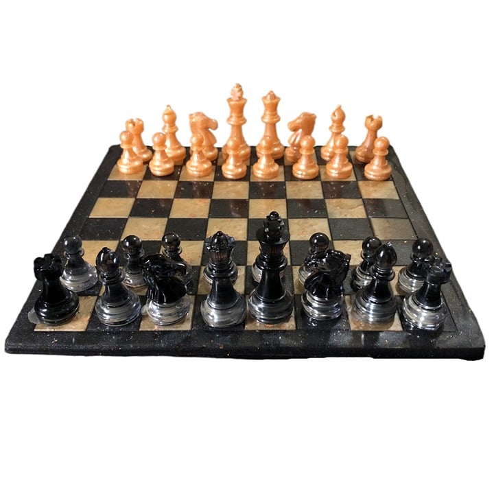 Handmade Resin Chess Set - Royal Edition