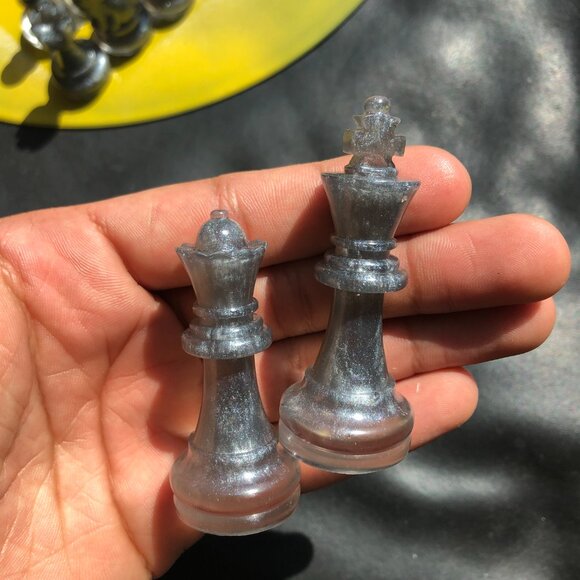 Vinyl Chess Set - Yellow and Black