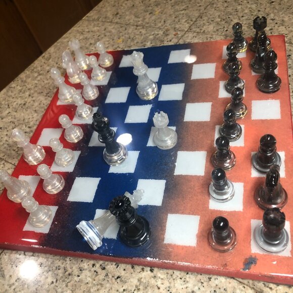 Resin Chess Set - American Edition