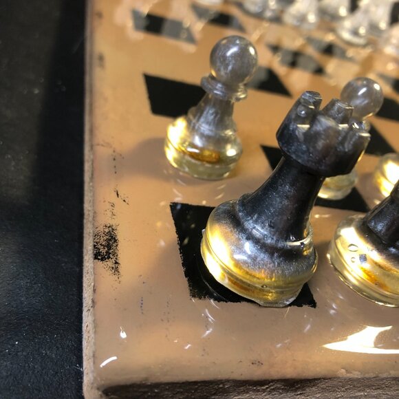 Resin Chess Set - Tan