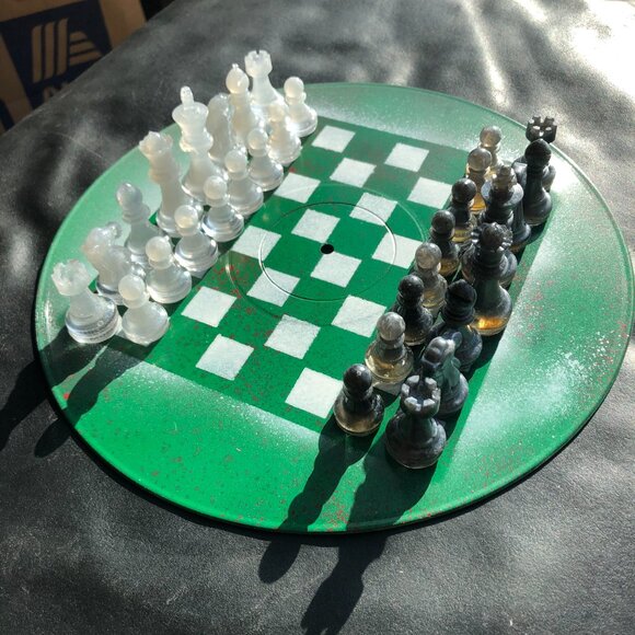 Vinyl Chess Set - Green