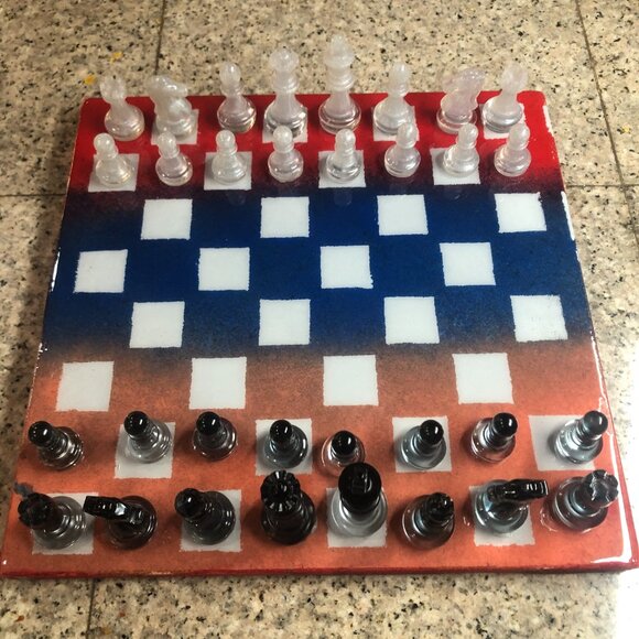 Resin Chess Set - American Edition