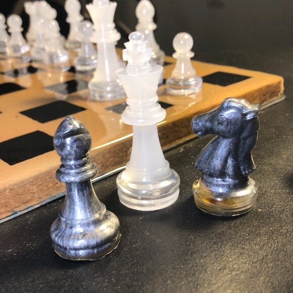 Resin Chess Set - Tan