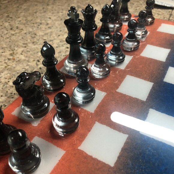 Resin Chess Set - American Edition