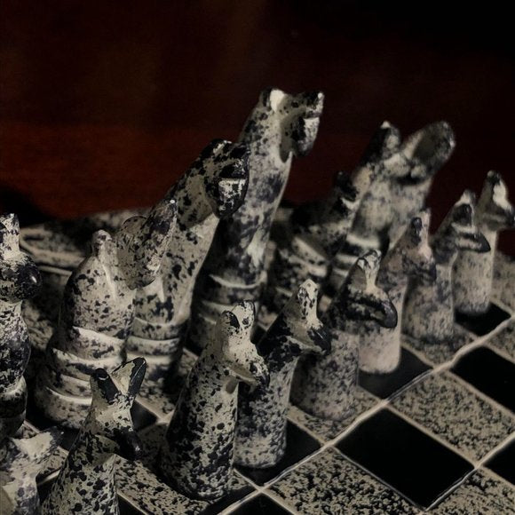 African Vintage Chess Set - Oreo Shake Chess Board