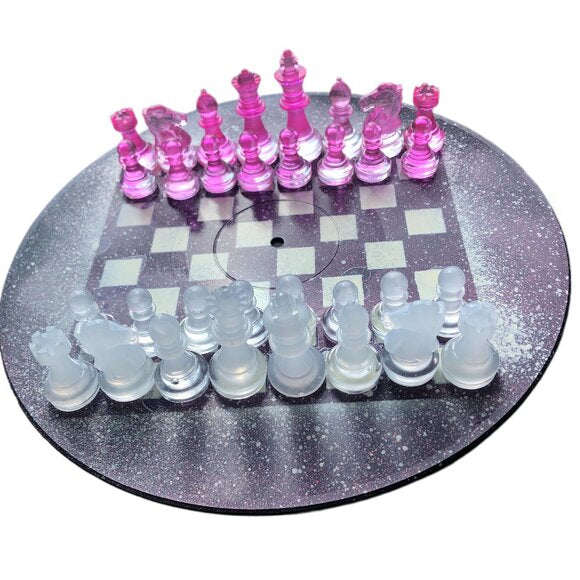 Vinyl Chess Set - Purple Stars