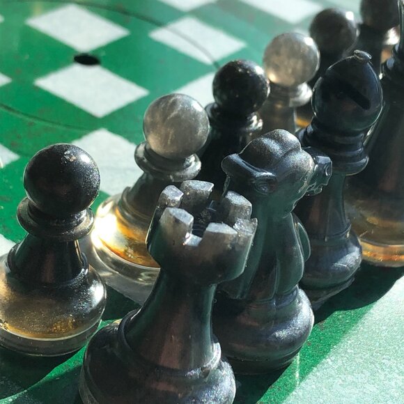 Vinyl Chess Set - Green