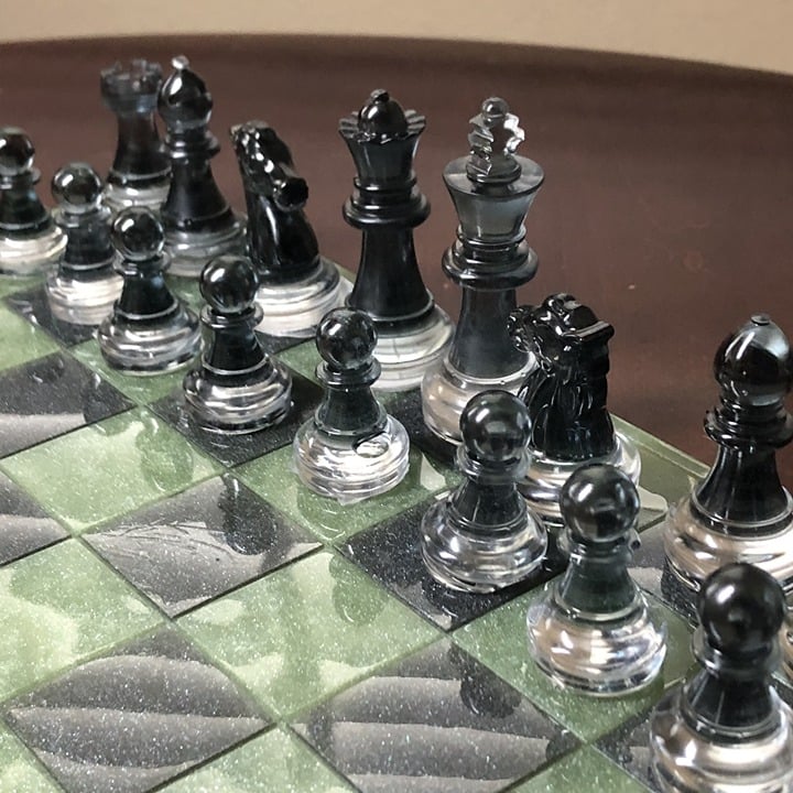 Handmade Resin Chess Set - Army Edition