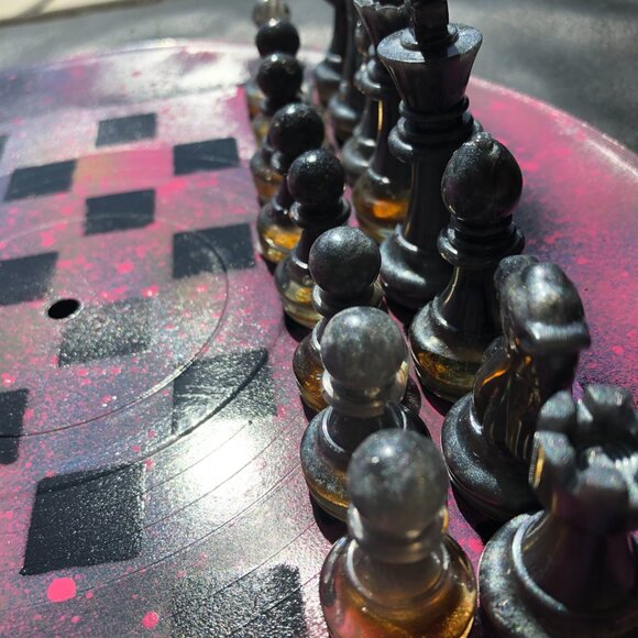 Vinyl Chess Set - Pink Space