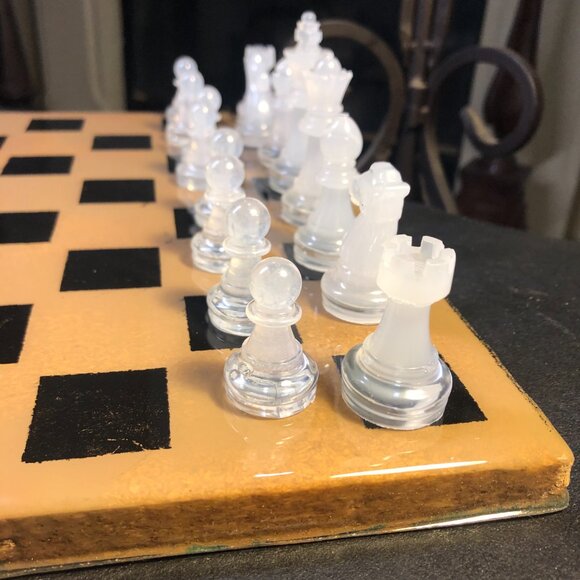 Resin Chess Set - Tan