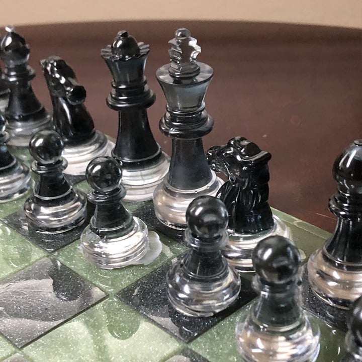 Handmade Resin Chess Set - Army Edition