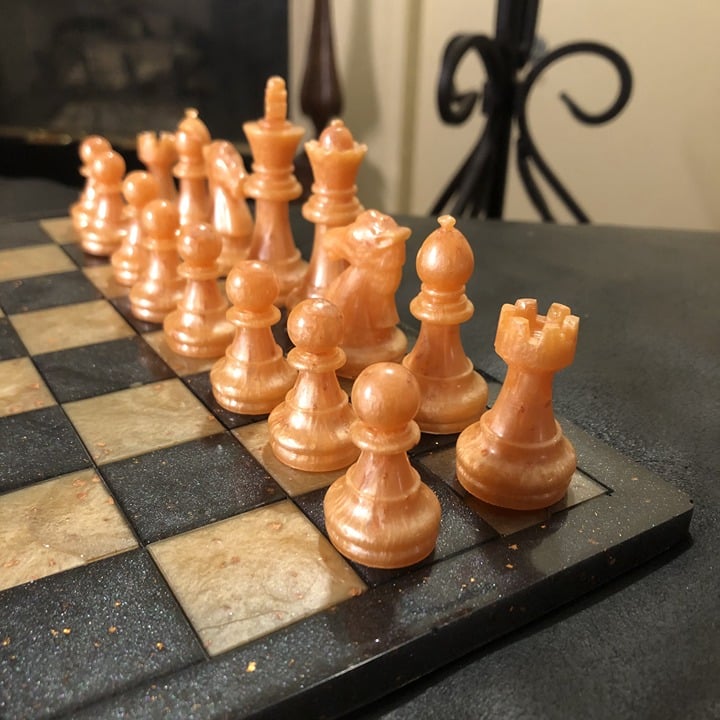 Handmade Resin Chess Set - Royal Edition