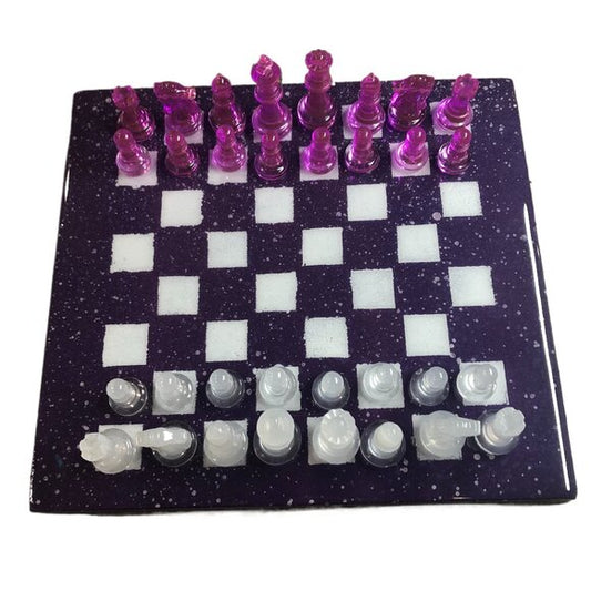 Resin Chess Set - Purple Space