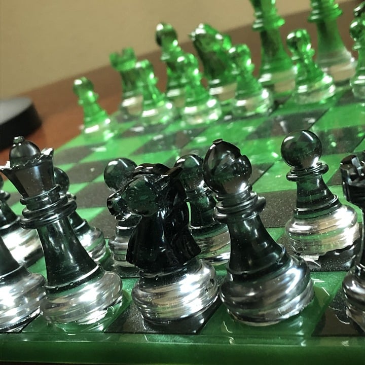 Handmade Resin Chess Set - Candy Green