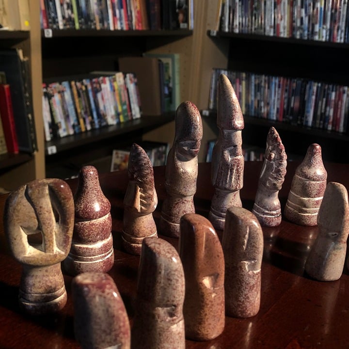 African Vintage Chess Set - Large Royal Chess Board