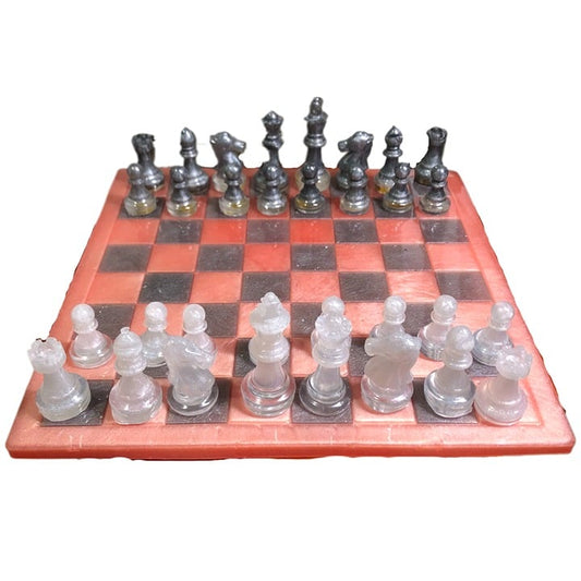 Handmade Resin Chess Set - Lava Style