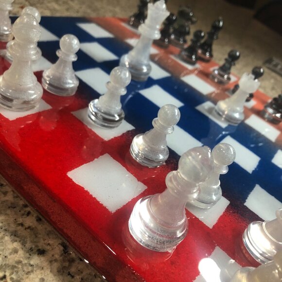 Resin Chess Set - American Edition